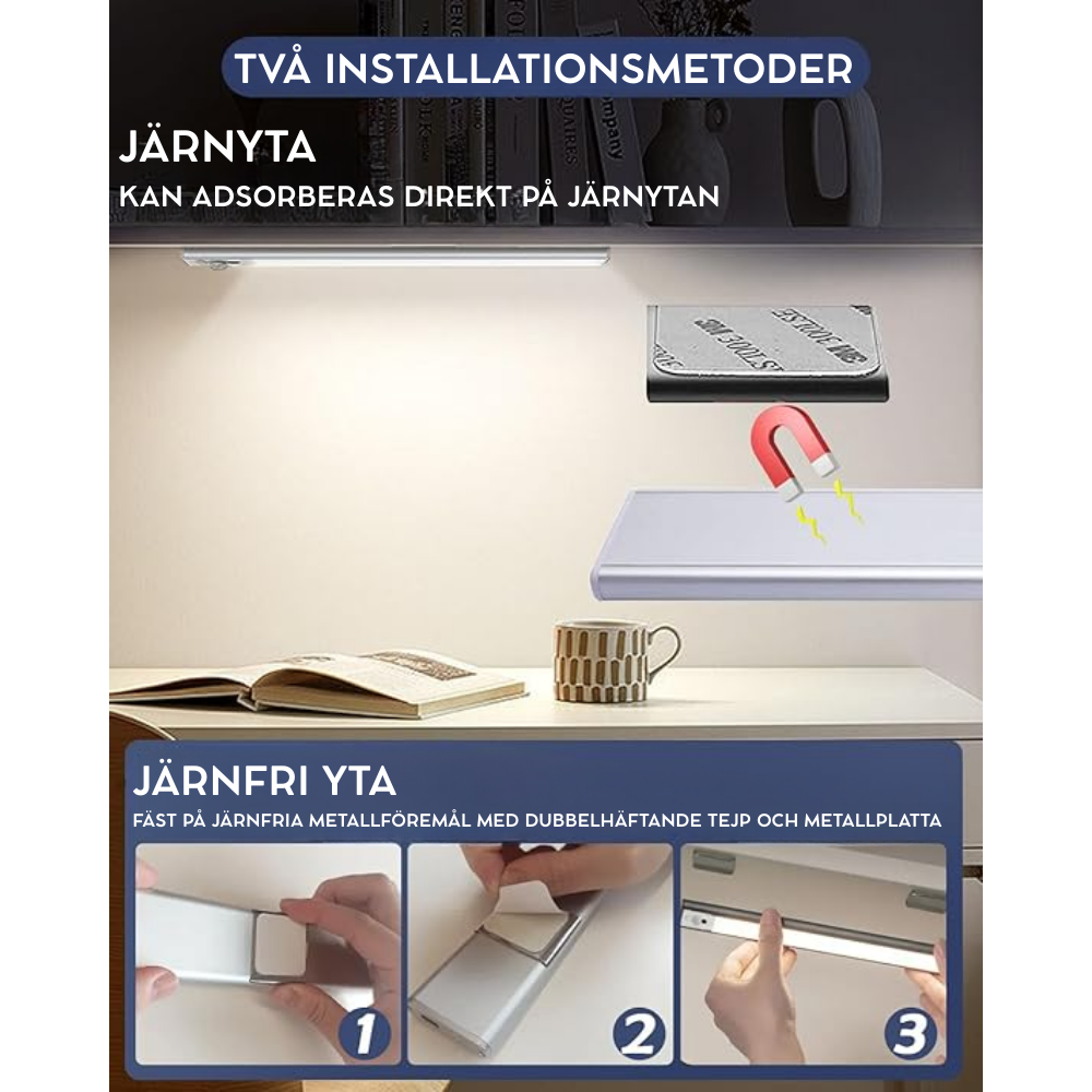 Aura - Smart LED-lampa med rörelsesensor
